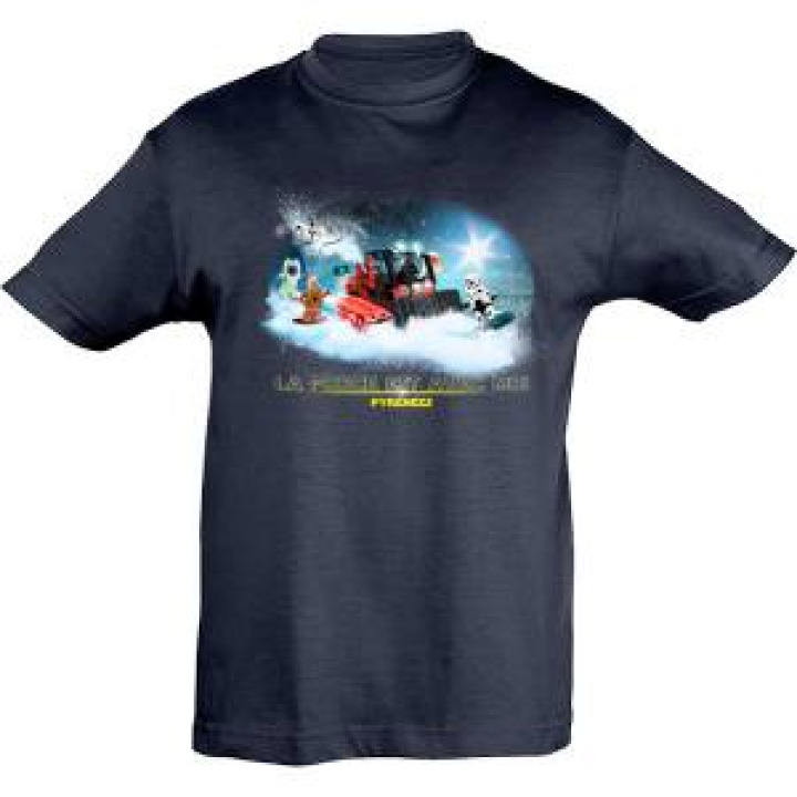 Tshirt enfant Chasse Neige Force avec Toi Pyrénées Marine 2 ans