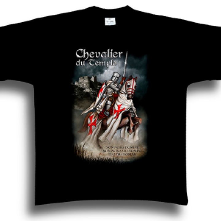 Tshirt enfant Chevalier du Temple Md3003 Noir Profond 2 ans