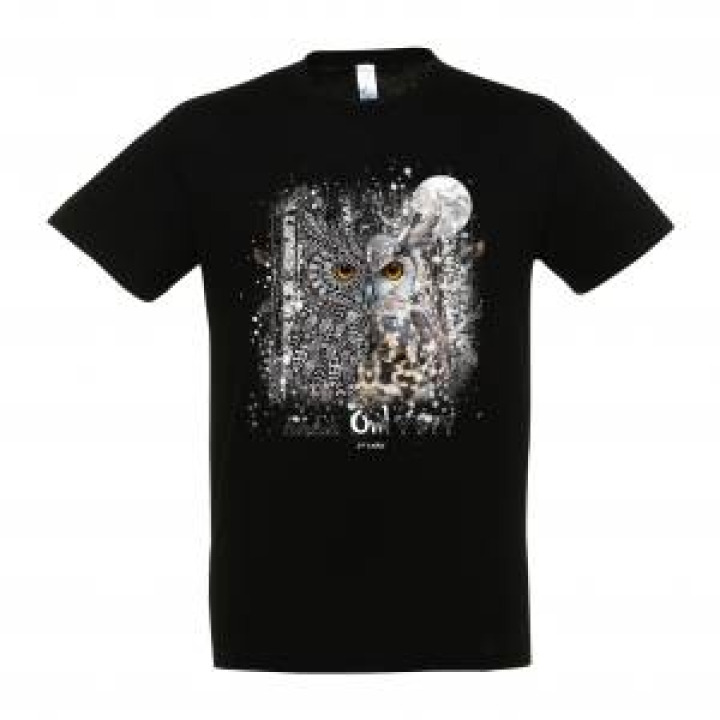 Tshirt enfant Chouette Saint Lary Noir Profond 12 ans