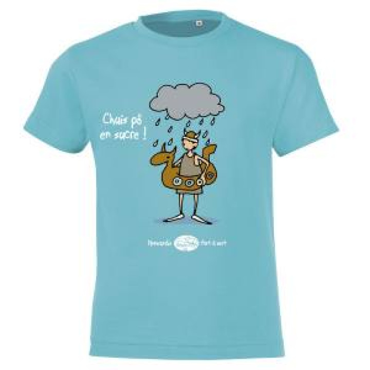 Tshirt enfant Chuis Pô en Sucre Bleu Ciel 2 ans