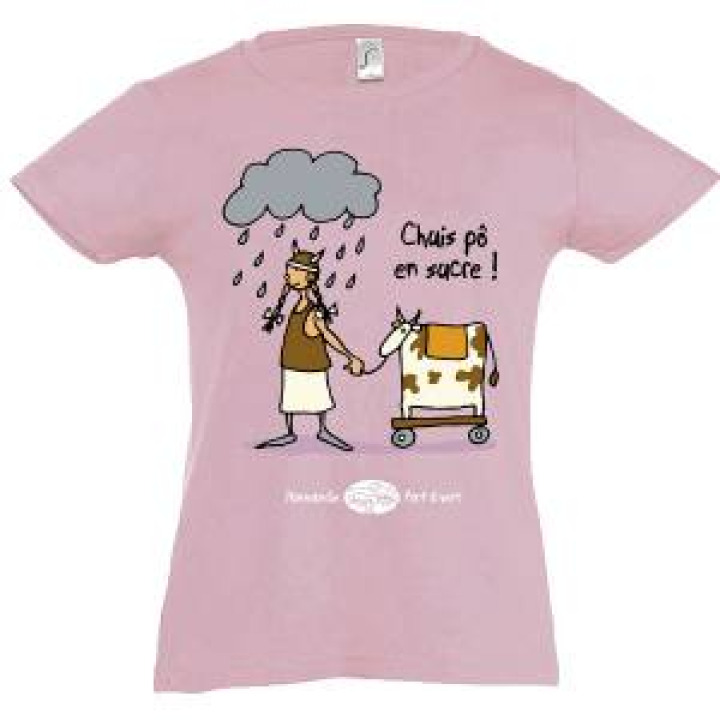 Tshirt enfant Chuis Pô en Sucre Rose Moyen 2 ans