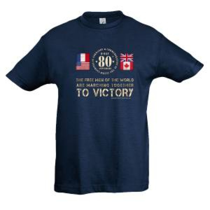 Tshirt enfant Citation the Free Men Victory 80th Anniversary Denim 4 ans