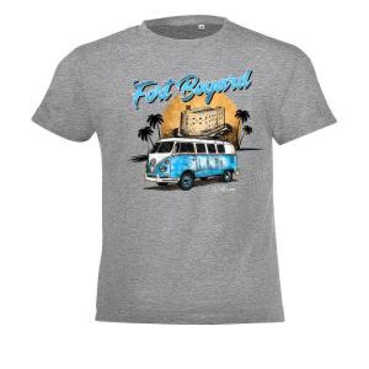 Tshirt enfant Combi Oléron Fort Boyard Gris Chiné 4 ans