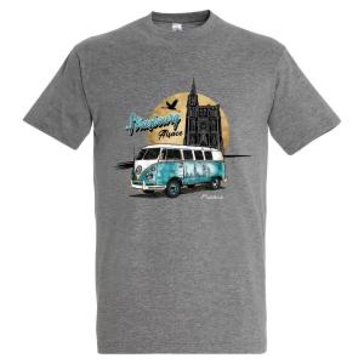 Tshirt enfant Combi Strasbourg Alsace France Gris Chiné 2 ans