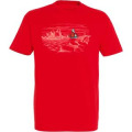 T-shirt enfant Course de Voilier + Broderie Bateau Marquage Erquy Rouge 2 ans