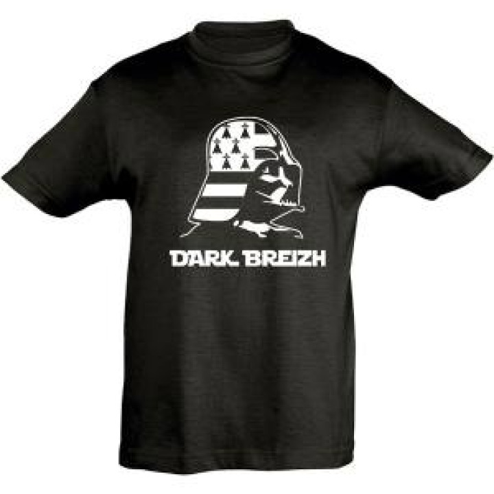 Tshirt enfant Dark Breizh Sh3003 Noir Profond 4 ans