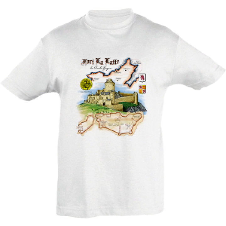 Tshirt enfant Dessin Fort Lalatte Blanc 2 ans