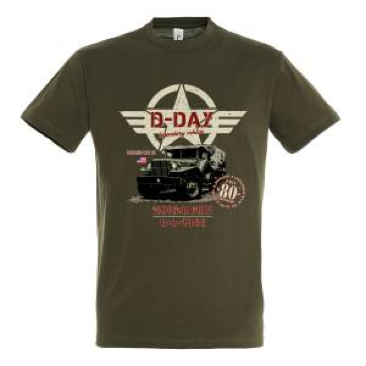 Tshirt enfant Dodge Wc51 Etoile DDay 80th Anniversary Army 2 ans