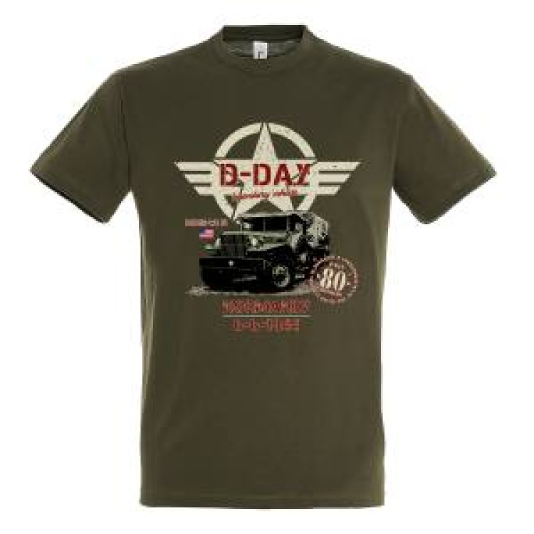 T-shirt enfant Dodge Wc-51 Etoile D-Day 80th Anniversary Army 4 ans