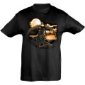T-shirt enfant Dragon Au Clair de Lune (Bc3001) Noir Profond 2 ans