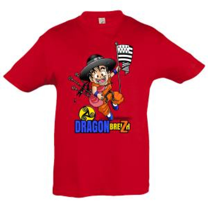 Tshirt enfant Dragon Breizh Bleu Royal 4 ans