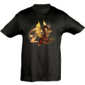 T-shirt enfant Dragon Celtic Rouge Noir Profond 2 ans