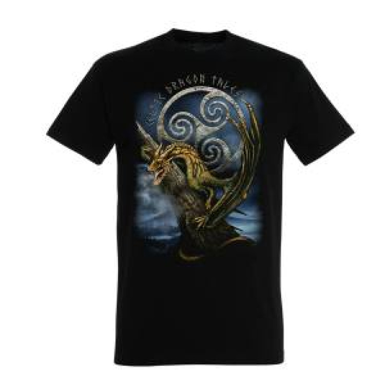 T-shirt enfant Dragon Celtik Tales Noir Profond 8 ans