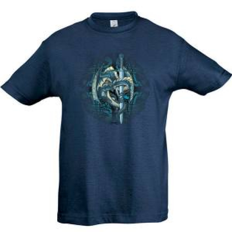 T-shirt enfant Dragon Epee Denim 4 ans