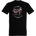 T-shirt enfant Dragon M&eacute;di&eacute;val dans Cercle Noir Profond 4 ans