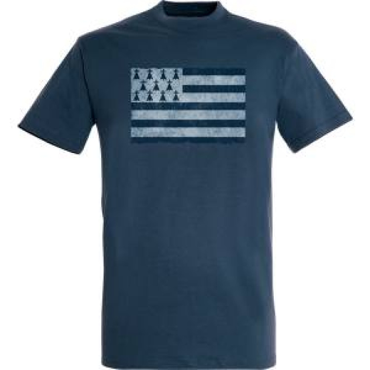 T-shirt enfant Drapeau Vintage (Bb18679) Denim 2 ans