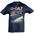 T-shirt enfant Drapeaux Avion D-Day Marine 2 ans