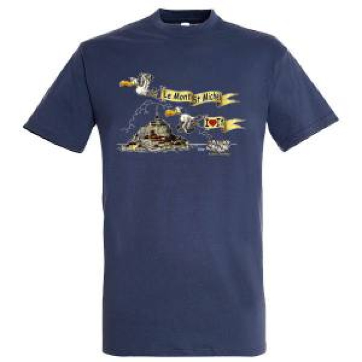 Tshirt enfant Eliot et Arthemus Mont Saint Michel Denim 2 ans