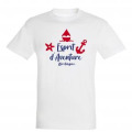 T-shirt enfant Esprit D'aventure Bretagne + transfert Applique Sujets Blanc 2 ans