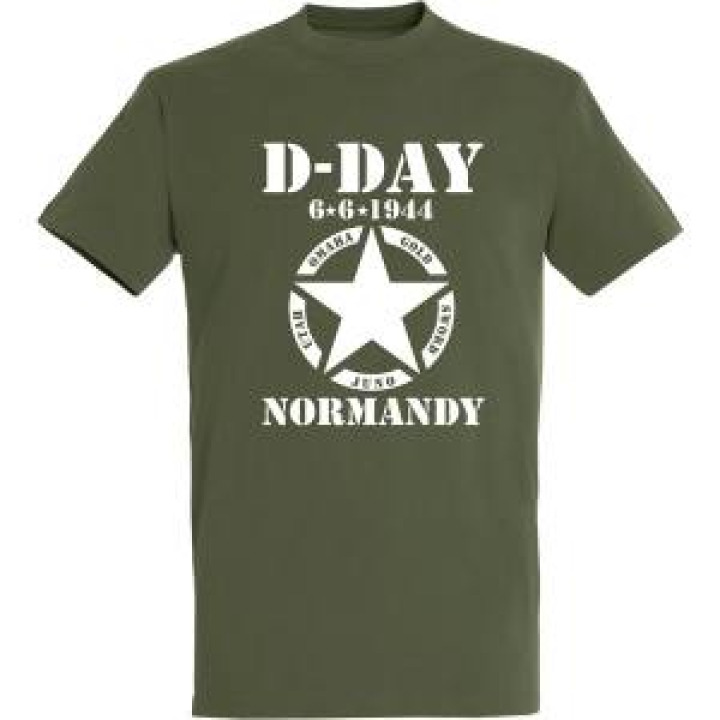 Tshirt enfant Etoiles 5 Plages DDay Noir Profond 8 ans
