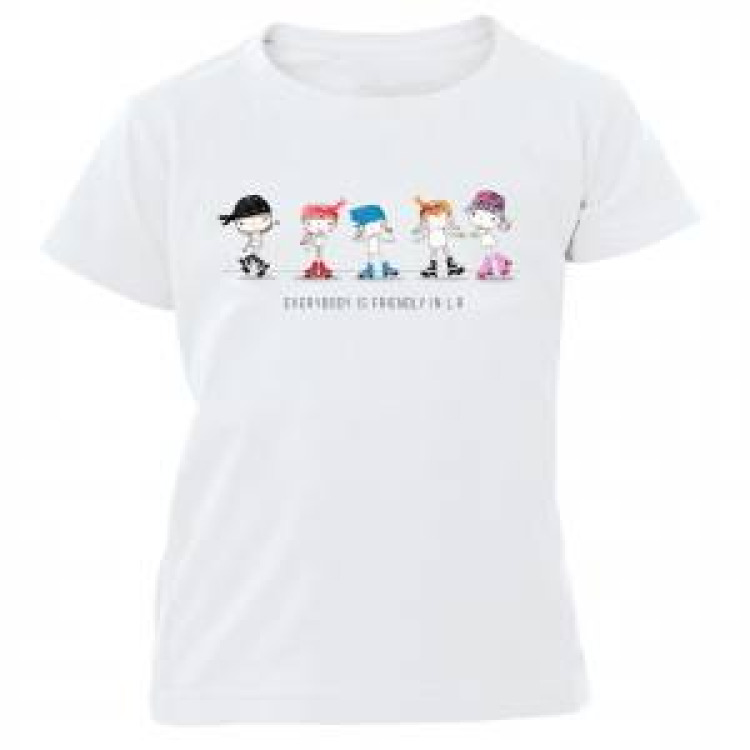 T-shirt enfant Everybody Is Friendly In L.R Blanc 8 ans