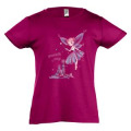 T-shirt enfant Féérie Marseille Is Magic (Avec en Fond Notre Dame de la Garde) Rose Orchidée 2 ans