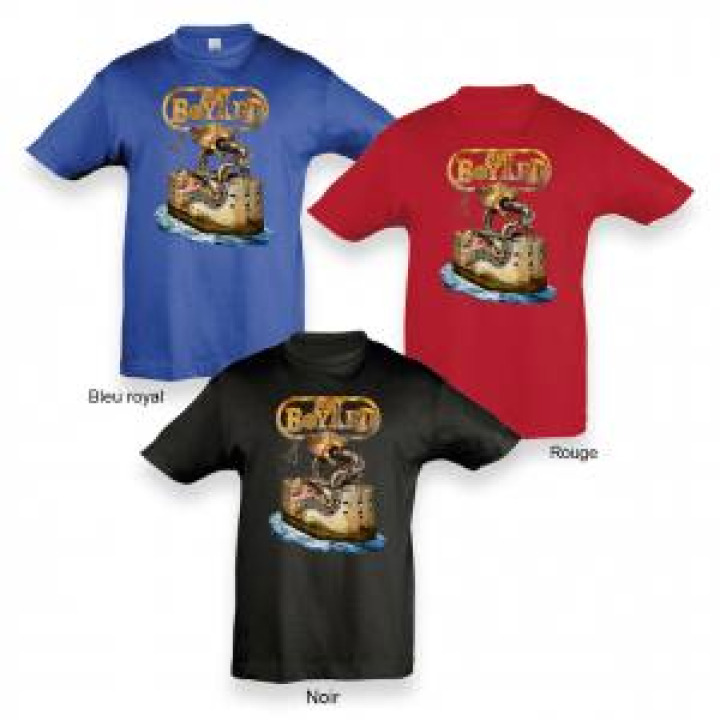 Tshirt enfant Fort  Serpent Fort Boyard Noir Profond 2 ans