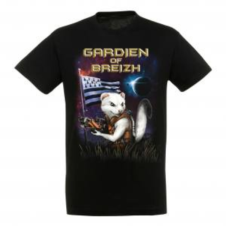 T-shirt enfant Gardien of Breizh Noir Profond 8 ans