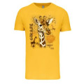 T-shirt enfant Girafe Intemporel Zoo de Jurques Bleu ciel chin&eacute; 4 ans
