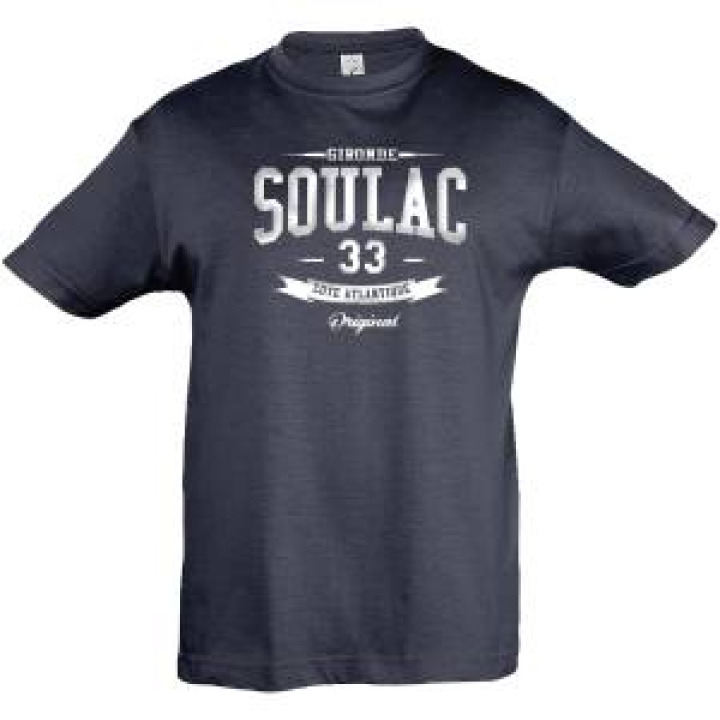 Tshirt enfant Gironde Soulac 33 Côte Atlantique Marine 6 ans