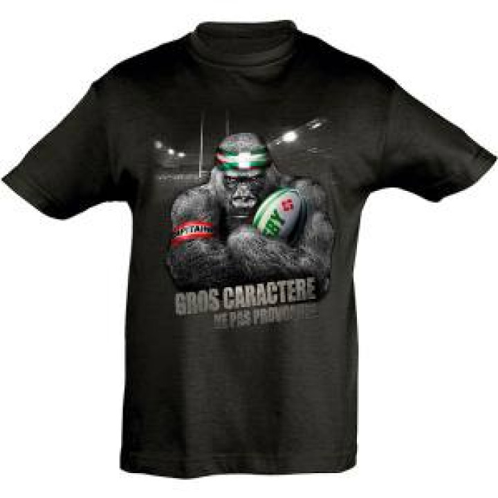 Tshirt enfant Gros Caractère Noir Profond 2 ans