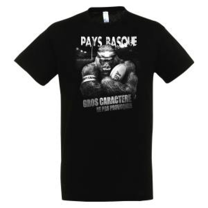 Tshirt enfant Gros Caractère Pays Basque Rouge 2 ans