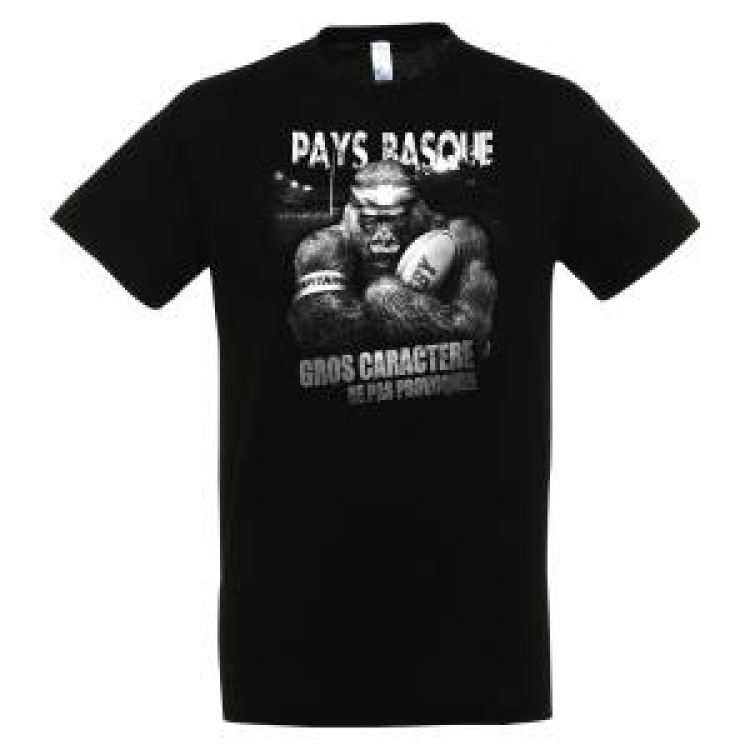 T-shirt enfant Gros Caract&egrave;re Pays Basque Rouge 2 ans