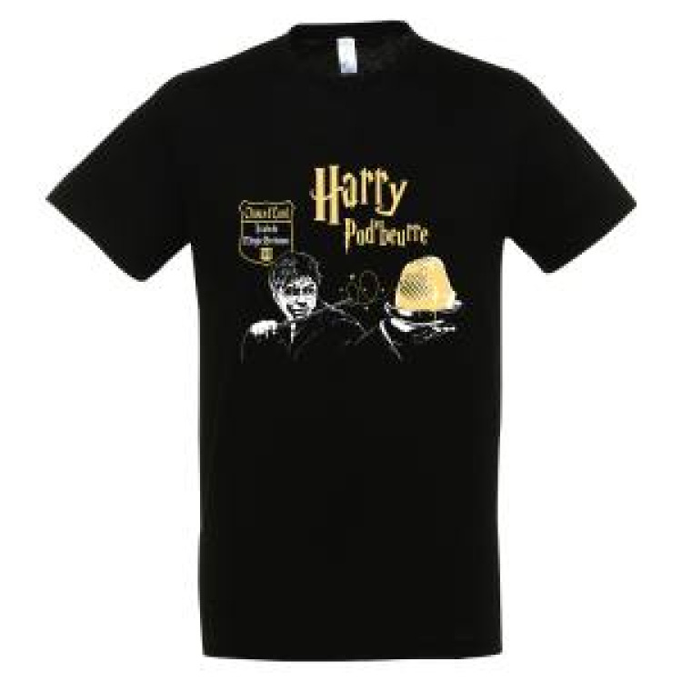 T-shirt enfant Harry Pod' Beurre Choux D' Lard Noir Profond 8 ans