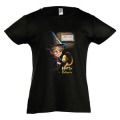 T-shirt enfant Harry Pod' Beurre... Ecole de Magie Belle &Icirc;le en Mer Noir Profond 4 ans