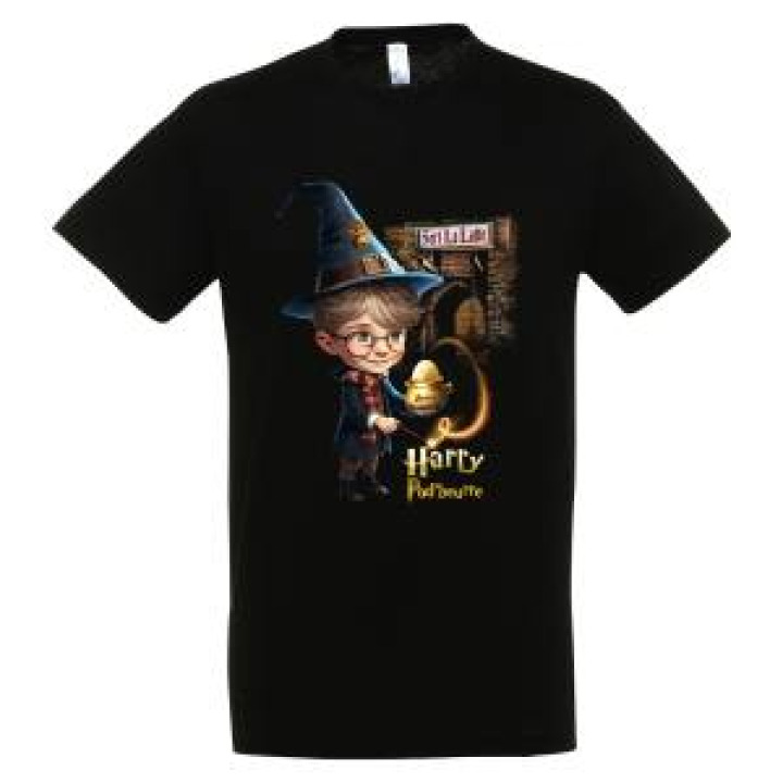 Tshirt enfant Harry Pod Beurre Porte en Pierre du Château Fort La Latte Noir Profond 4 ans