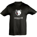 T-shirt enfant Herminator Noir Profond 2 ans