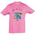 T-shirt enfant Hippo Fan du Bain le Pal Blanc 2 ans