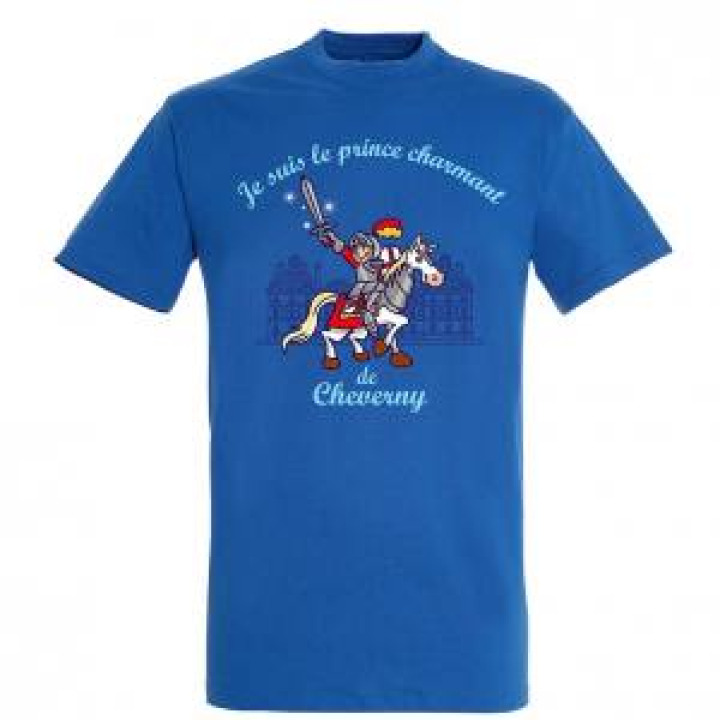 Tshirt enfant Je suis le Prince Charmant de Cheverny Bleu Royal 2 ans