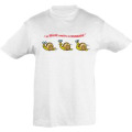 T-shirt enfant La Beaune Attitude Blanc Chiné 4 ans