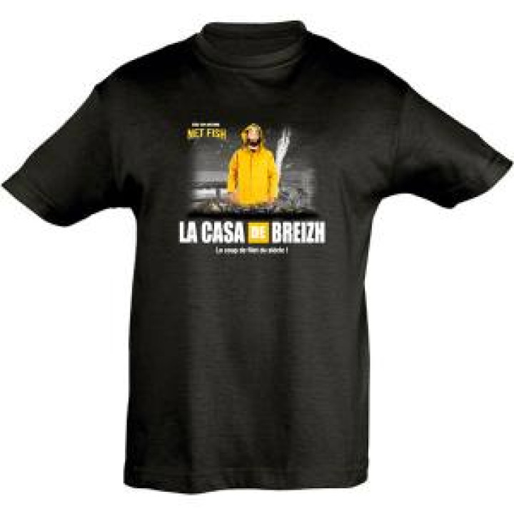 Tshirt enfant La Casa de Breizh Noir Profond 4 ans