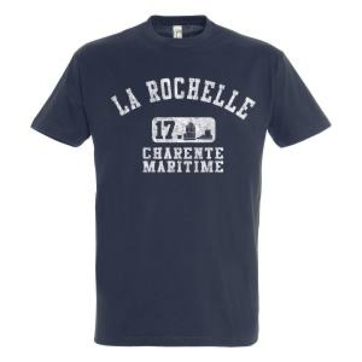 Tshirt enfant La Rochelle 17 Charente Maritime Gris Chiné 6 ans