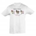 T-shirt enfant La Vie Est B&ecirc;le B&ecirc;le B&ecirc;le B&ecirc;le... Pays Basque Blanc 2 ans