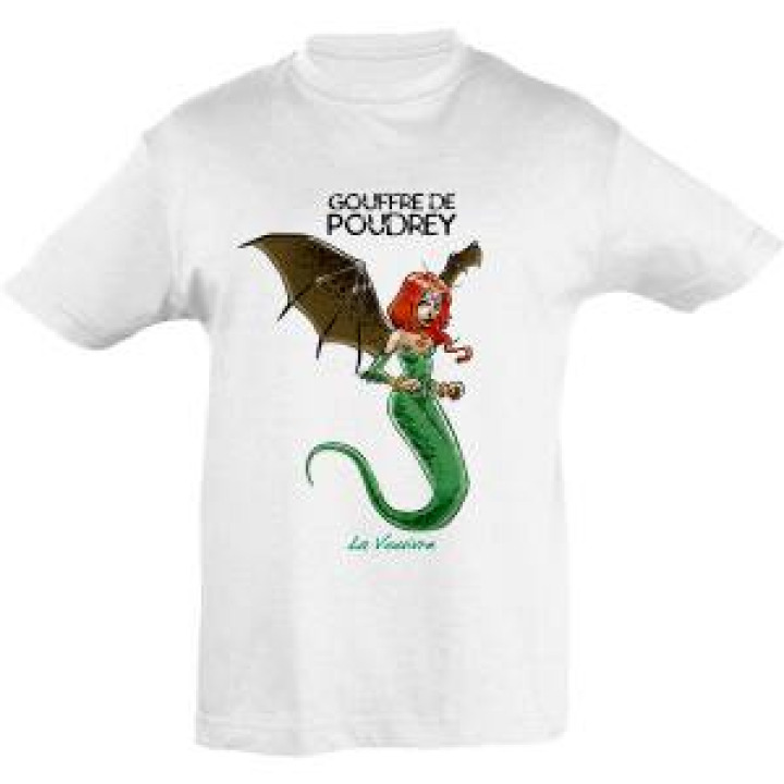 Tshirt enfant La Vouivre Gouffre de Poudrey Blanc 2 ans