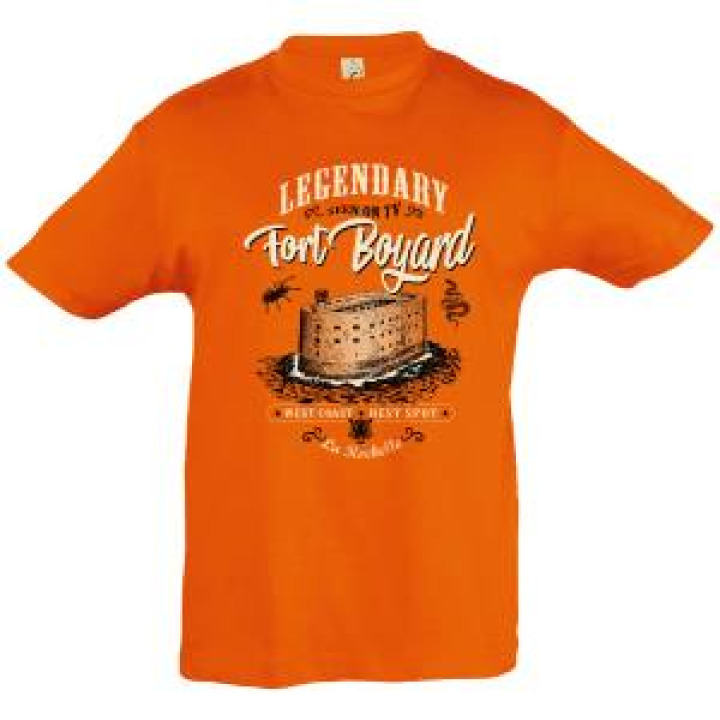 Tshirt enfant Legendary Fort Boyard la Rochelle Orange 6 ans