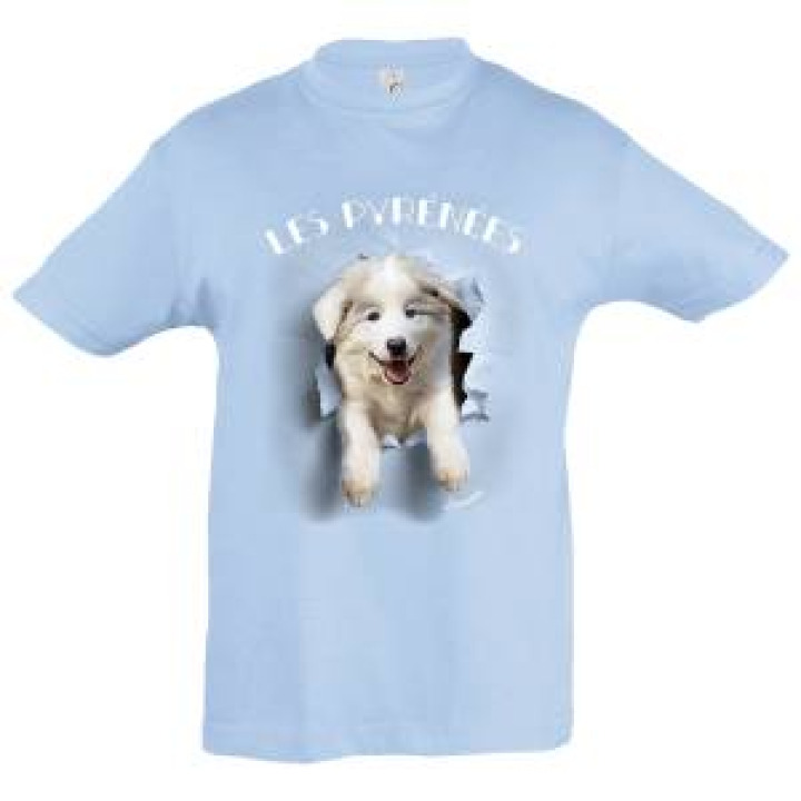 Tshirt enfant Les Pyrénées Laruns Rose Orchidée 2 ans
