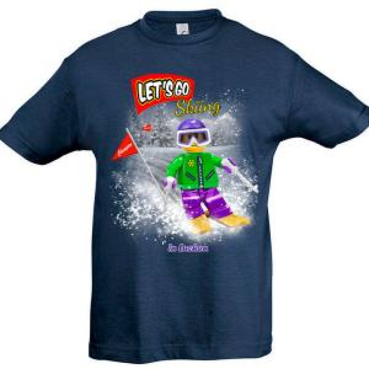 Tshirt enfant Letgo Skiing Luchon Denim 4 ans