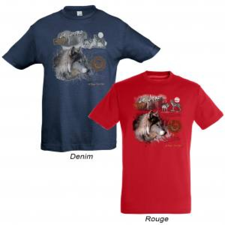 Tshirt enfant Loup la Mongie Pic du Midi Denim 2 ans
