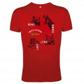 T-shirt enfant Loup/ Ours/ Lynx... Payolle Col d&rsquo;Aspin Rouge 2 ans