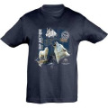 T-shirt enfant Loups Arctique les Loups du Gévaudan Marine 2 ans